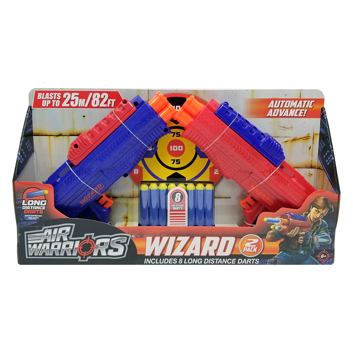 Arma de jucarie Air Warriors, Wizard, 2 buc Jocuri in aer liber 2023-09-25