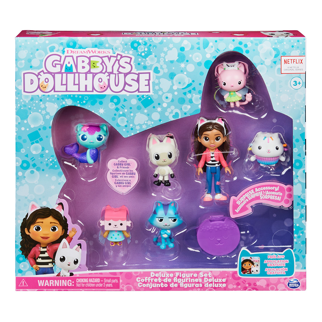 Set de joaca, papusa cu mini figurine, Gabby’s Dollhouse Dollhouse imagine 2022 protejamcopilaria.ro