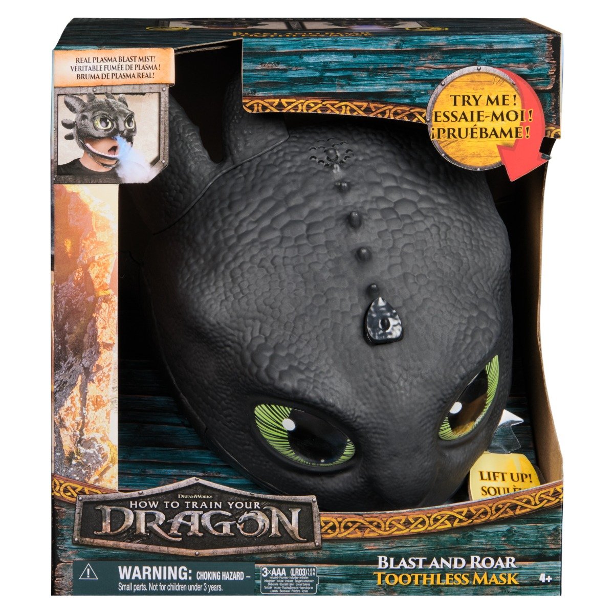 Masca interactiva, DreamWorks Dragons, Blast and Roar, Toothless, 6072832