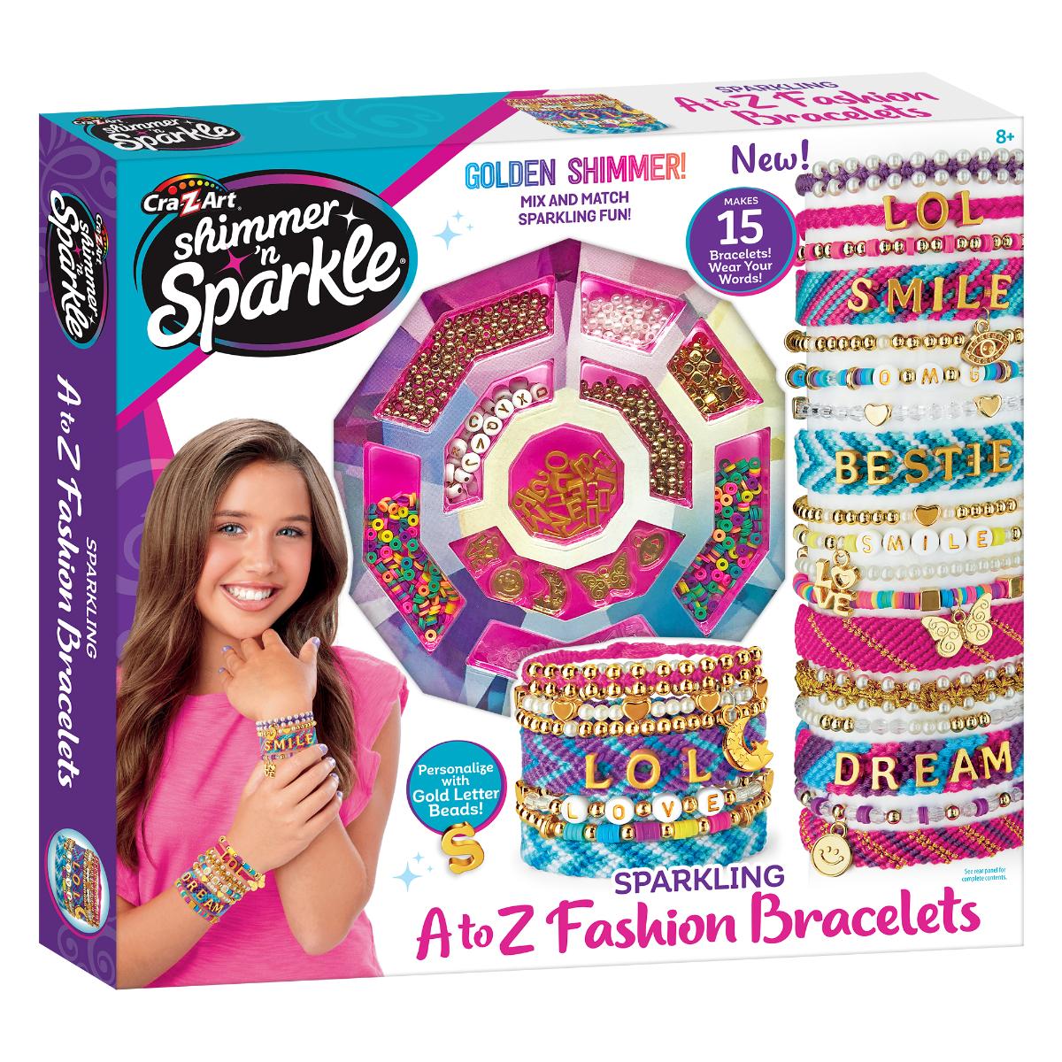 Set de creatie bratari, Cra-Z-Art, Sparkling A to Z Fashion Bracelets