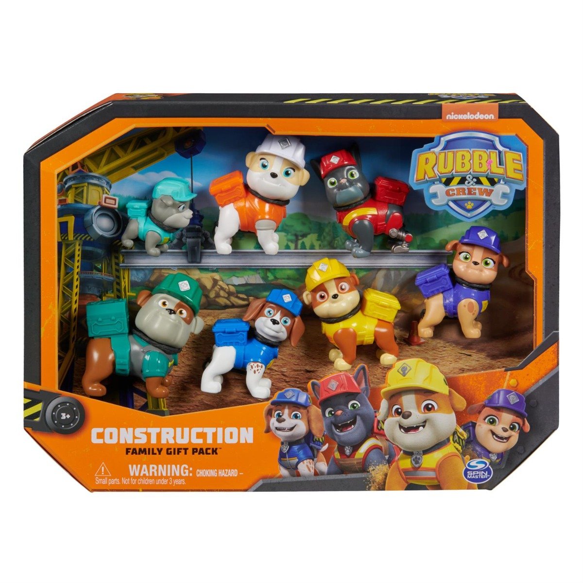 Set 7 figurine, Paw Patrol, Rubble Crew, 6067084