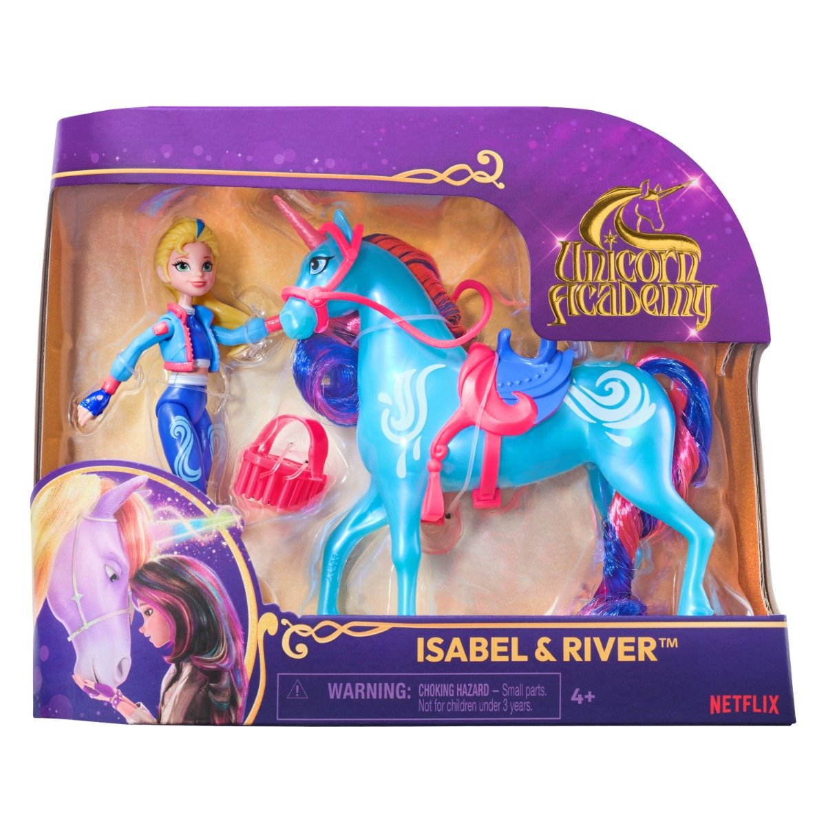 Set papusa Isabel si unicornul River, Unicorn Academy, 20149005