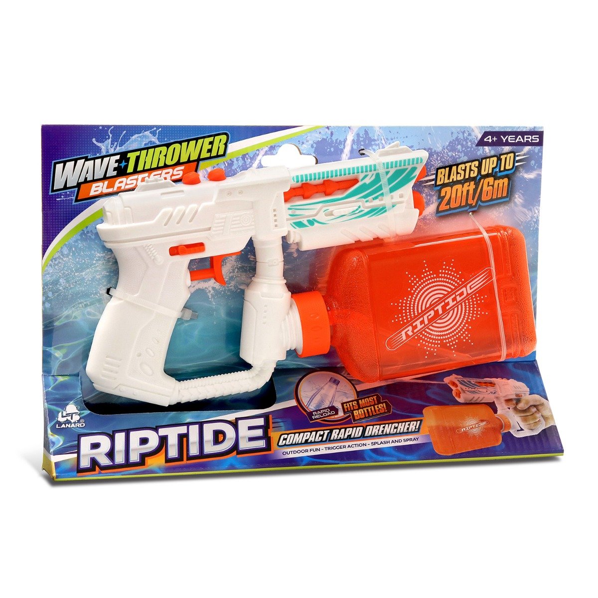Pistol cu apa Lanard Toys, Wave Thrower Blasters, Riptide