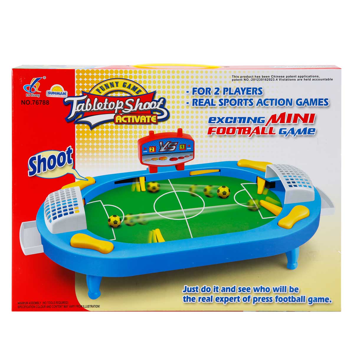 Set mini joc de masa, Tabletop Shoot, Fotbal, 42 x 21 x 13 cm
