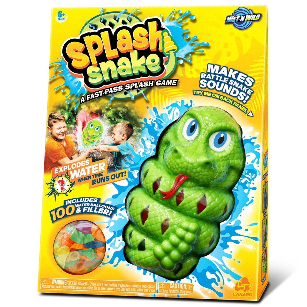 Jucarie pentru apa cu 100 de baloane, Lanard Toys, Splash Snake