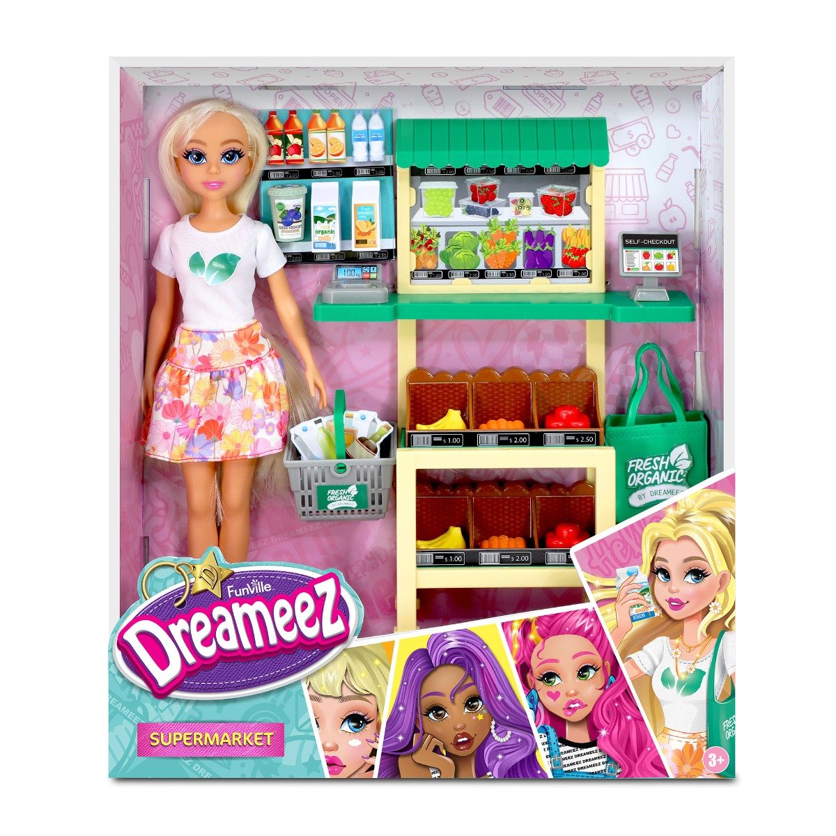 Set de joaca cu papusa, Dreameez, Supermarket