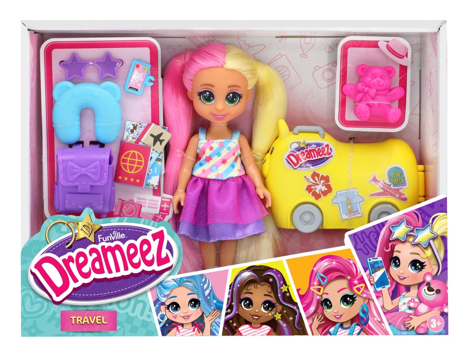 Papusa cu accesorii de voiaj, Dreameez, Travel