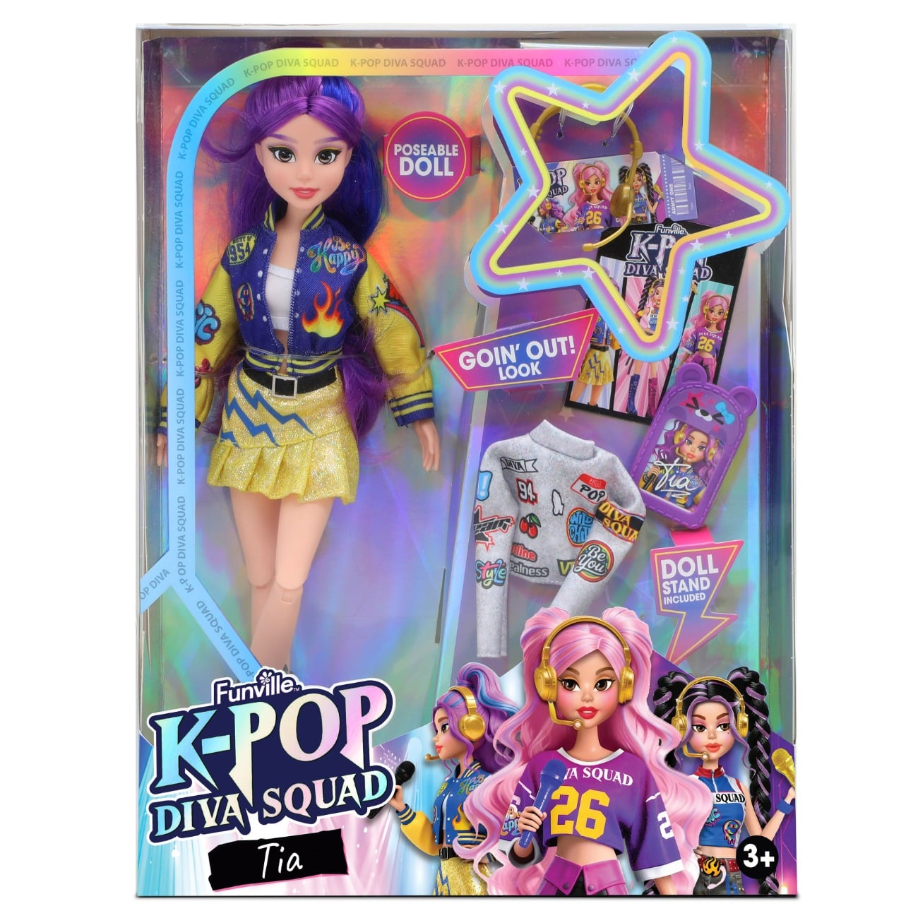 Papusa cu accesorii, Dreameez, K-Pop, Diva Squad, Tia, 29 cm