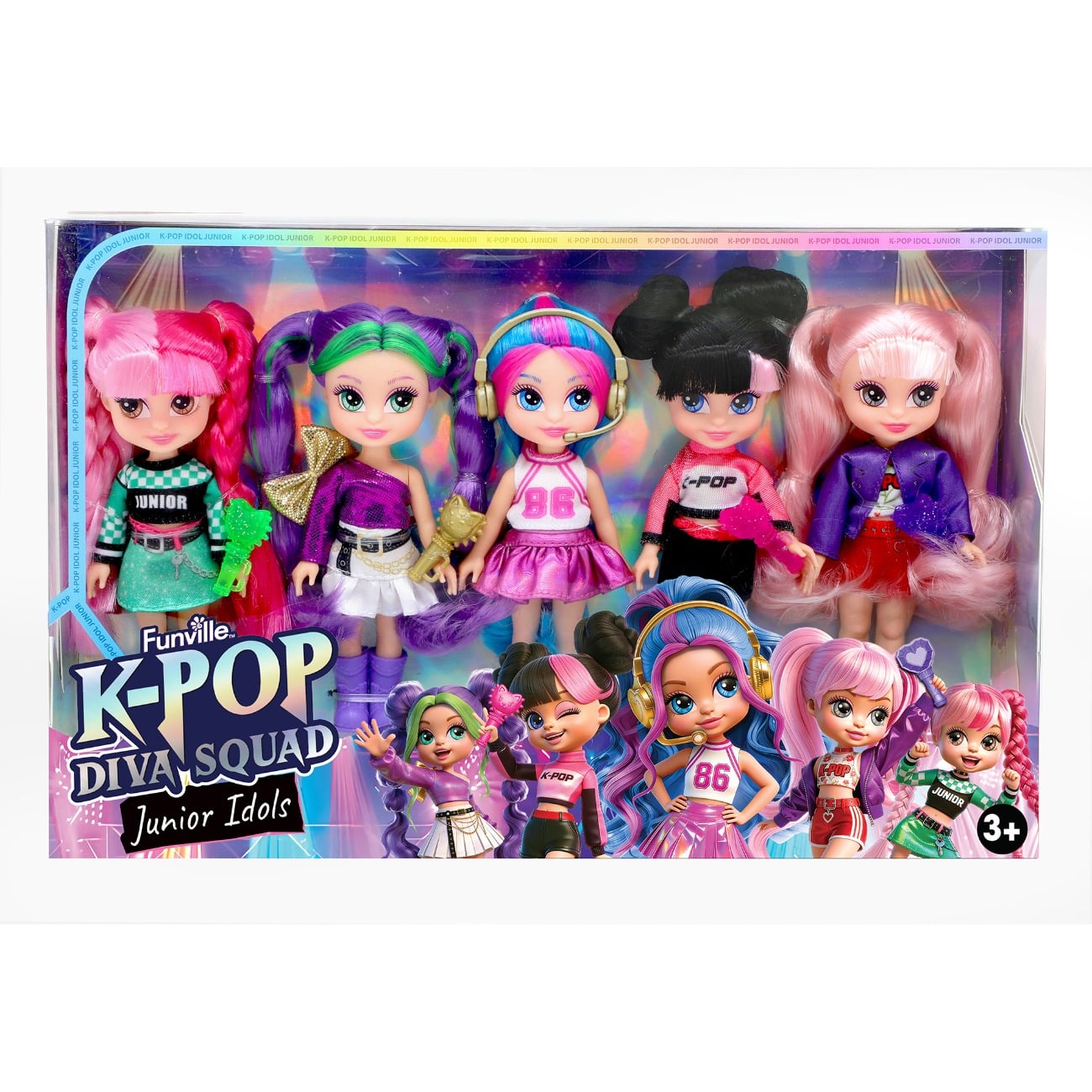 Set 5 papusi, Dreameez, K-Pop, Diva Squad, Junior Idols, 12 cm