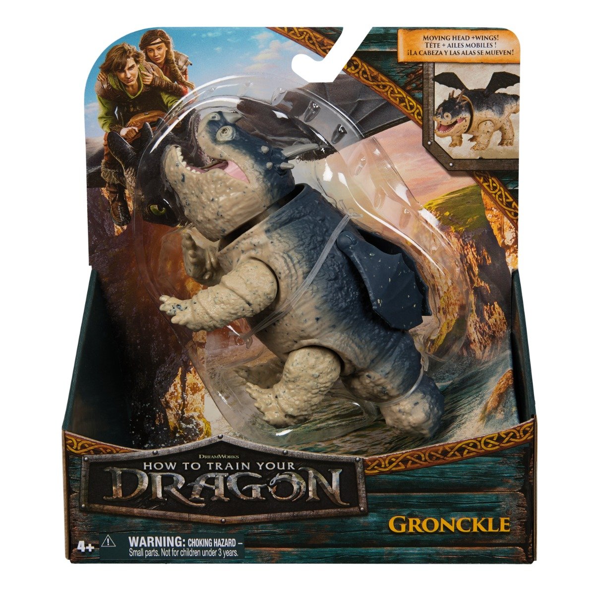 Mini figurina dragon, DreamWorks Dragons, Gronckle, 20153914
