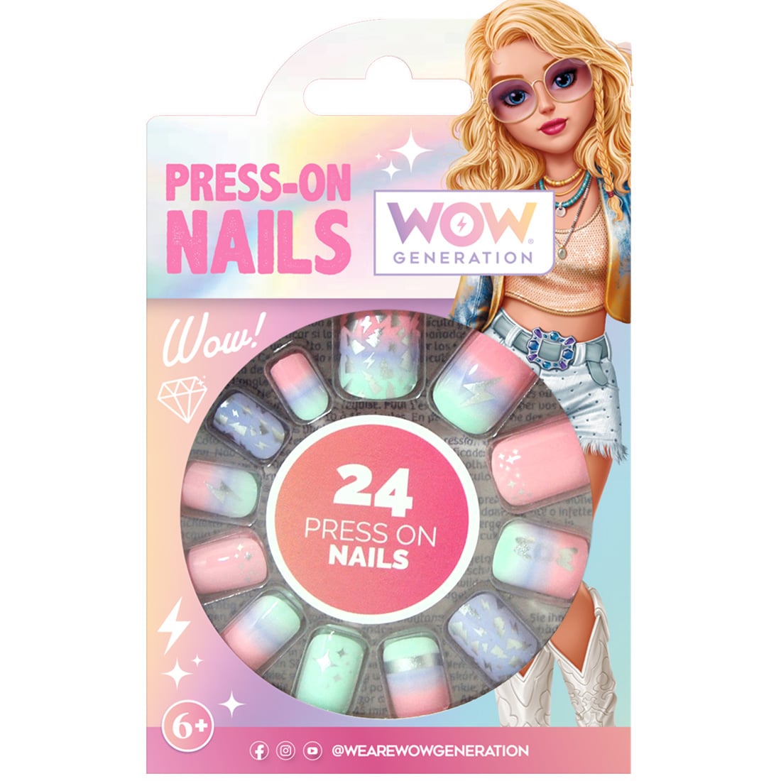 Set unghii false, Wow Generation, 24 buc