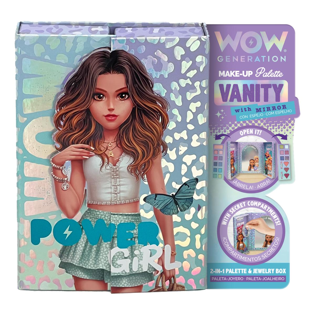 Paleta de machiaj cu oglinda si accesorii, Wow Generation