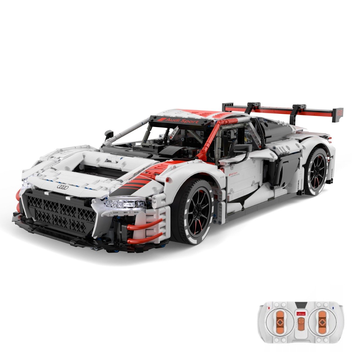 Set constructie masinuta cu telecomanda Rastar Audi R8 GT3 1:8 3322 piese