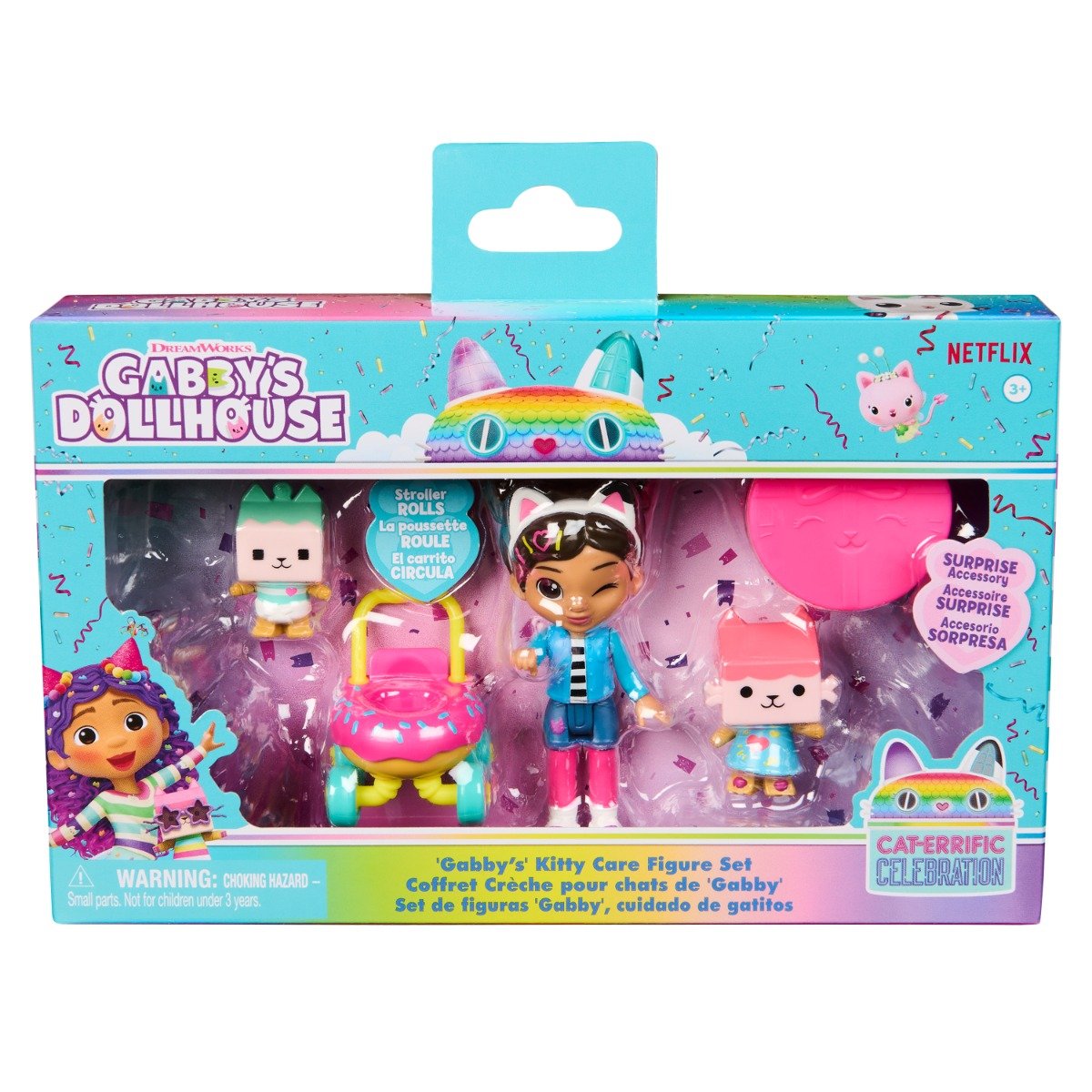 Set de joaca cu papusa, Gabbys Dollhouse, Kitty Care, 6069425