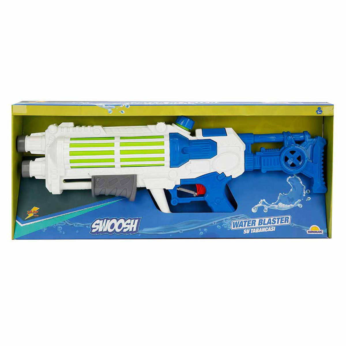 Pistol de apa, Zapp Toys, Swoosh, 57 cm, Alb