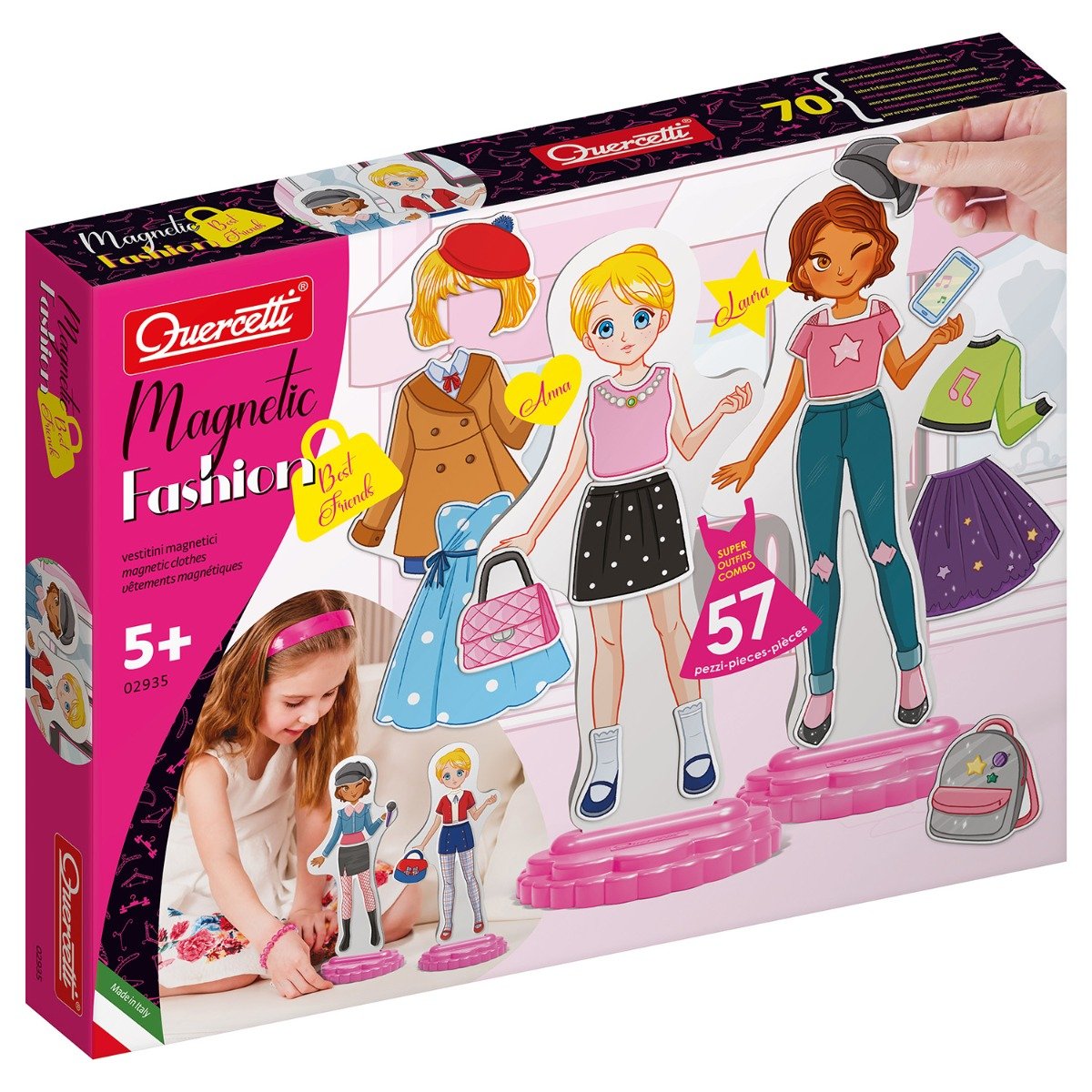 Set magnetic, Quercetti, Creatie vestimentara, Best Friends