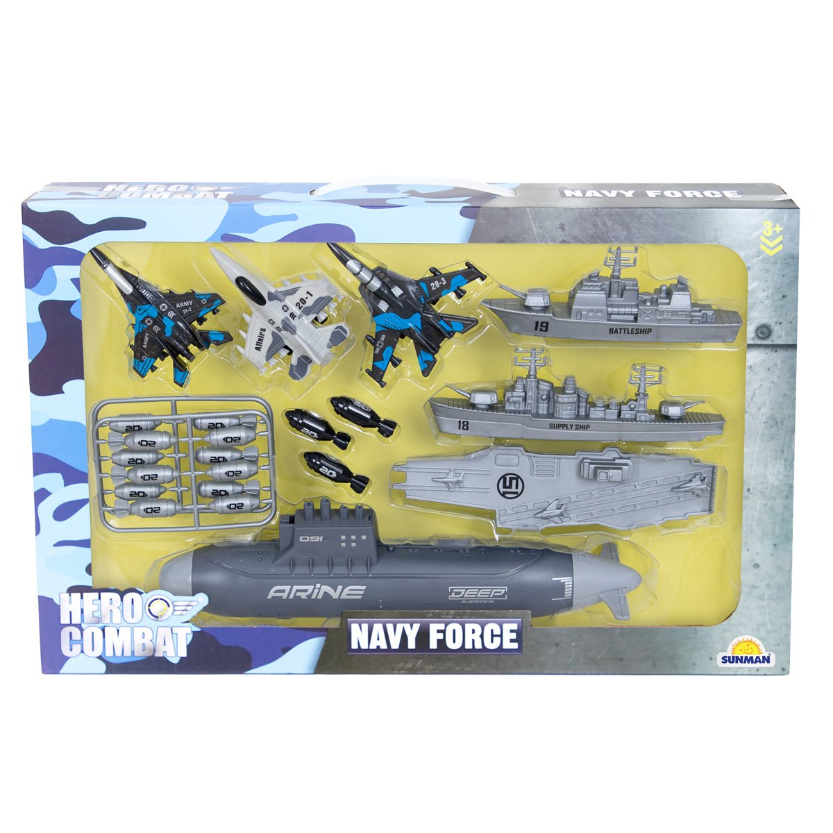 Set de joaca cu submarin, Hero Combat, Navi Force