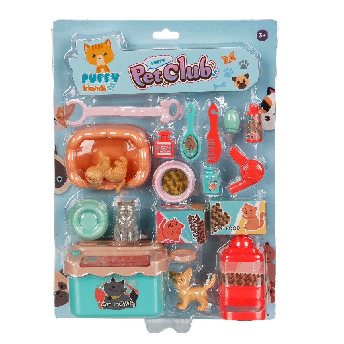 Set de joaca cu figurine, Puffy Friends, Pet Club