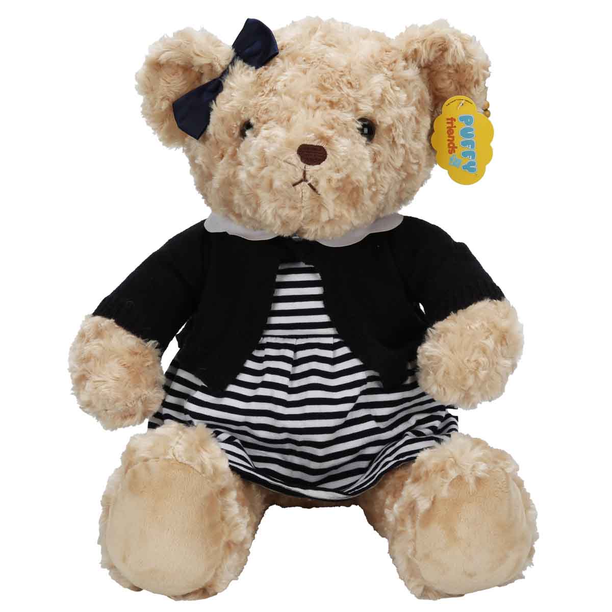 Ursulet de plus in rochita, Puffy Friends, 37 cm
