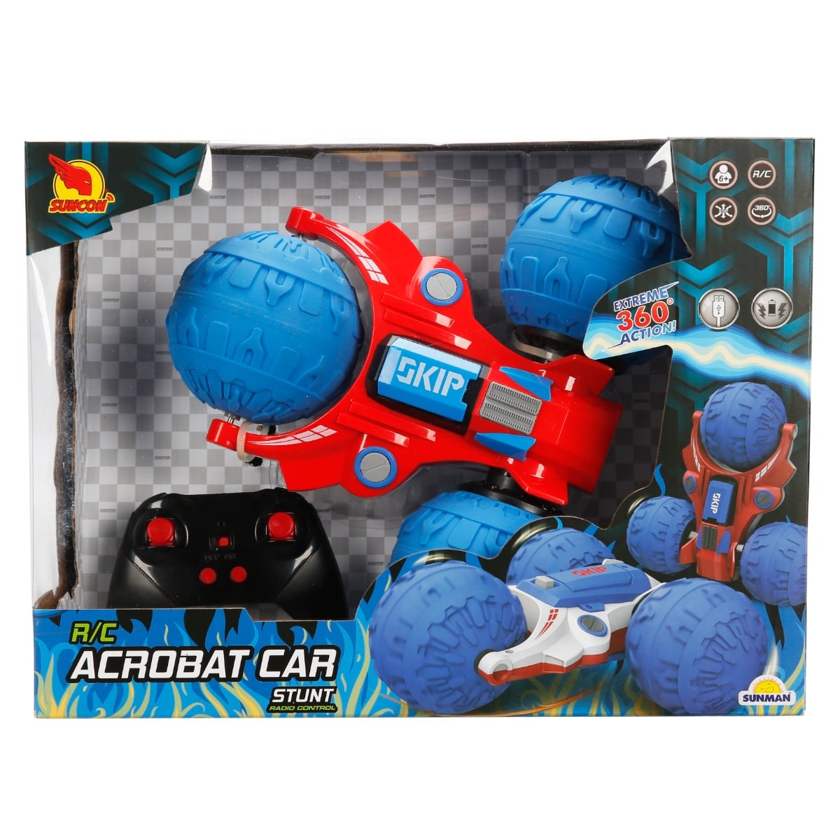 Masina cu telecomanda, Suncon, Acrobat Car, 1:12, Albastru