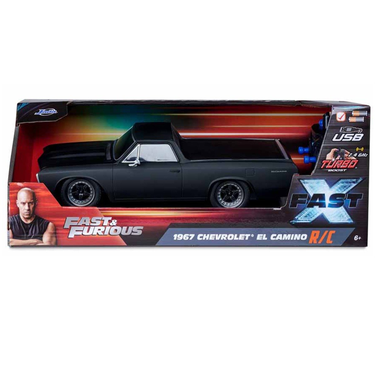 Masina cu telecomanda, Jada, Fast And Furious, 1967 Chevrolet El Camino, 1:16