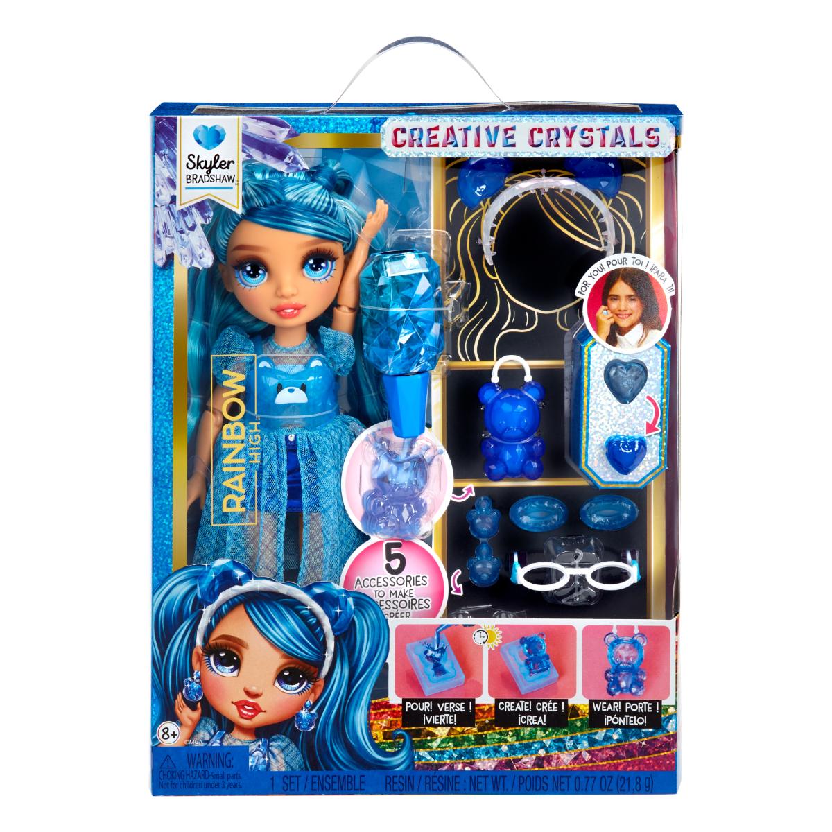 Papusa Rainbow High, Creative Crystals, Skyler Bradshaw, 121374EUC