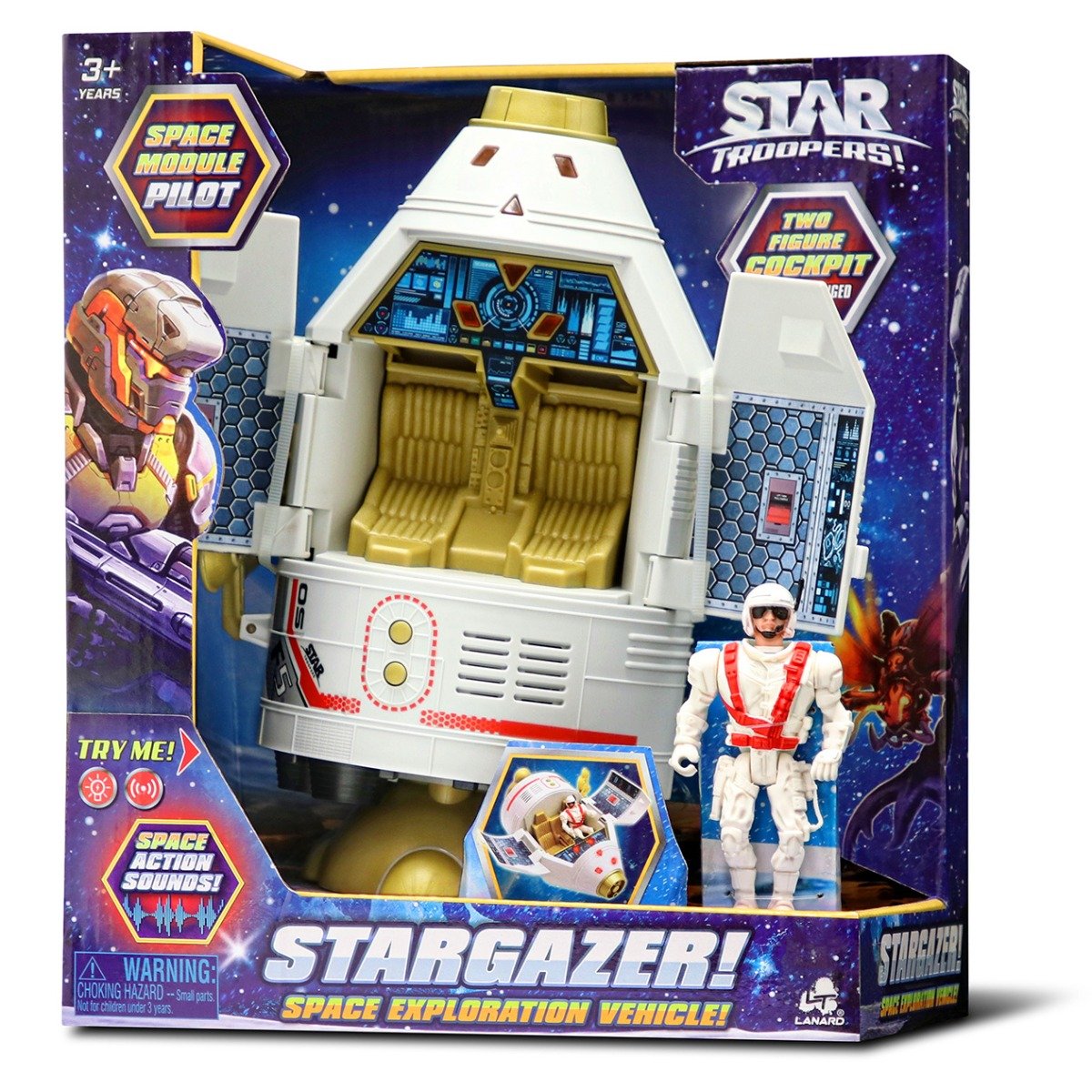 Poze Set capsula spatiala cu figurina, Star Troopers, Lanard Toys