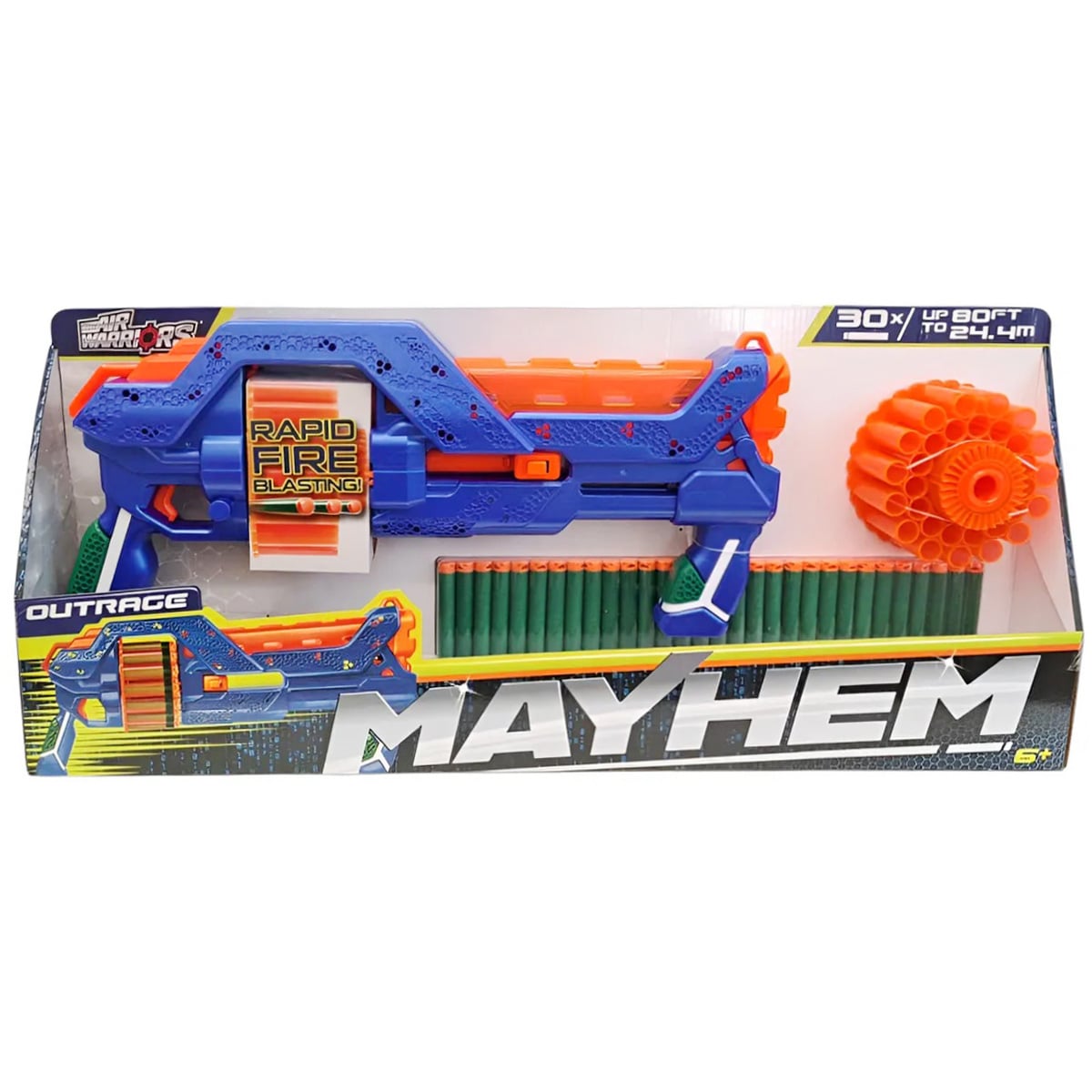 Arma de jucarie, Air Warriors, Mayhem Outrage, 30 sageti din burete