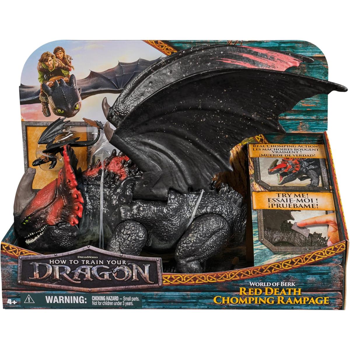 Figurina dragon, DreamWorks Dragons, Red Death Chomping Ramoage, 6072650