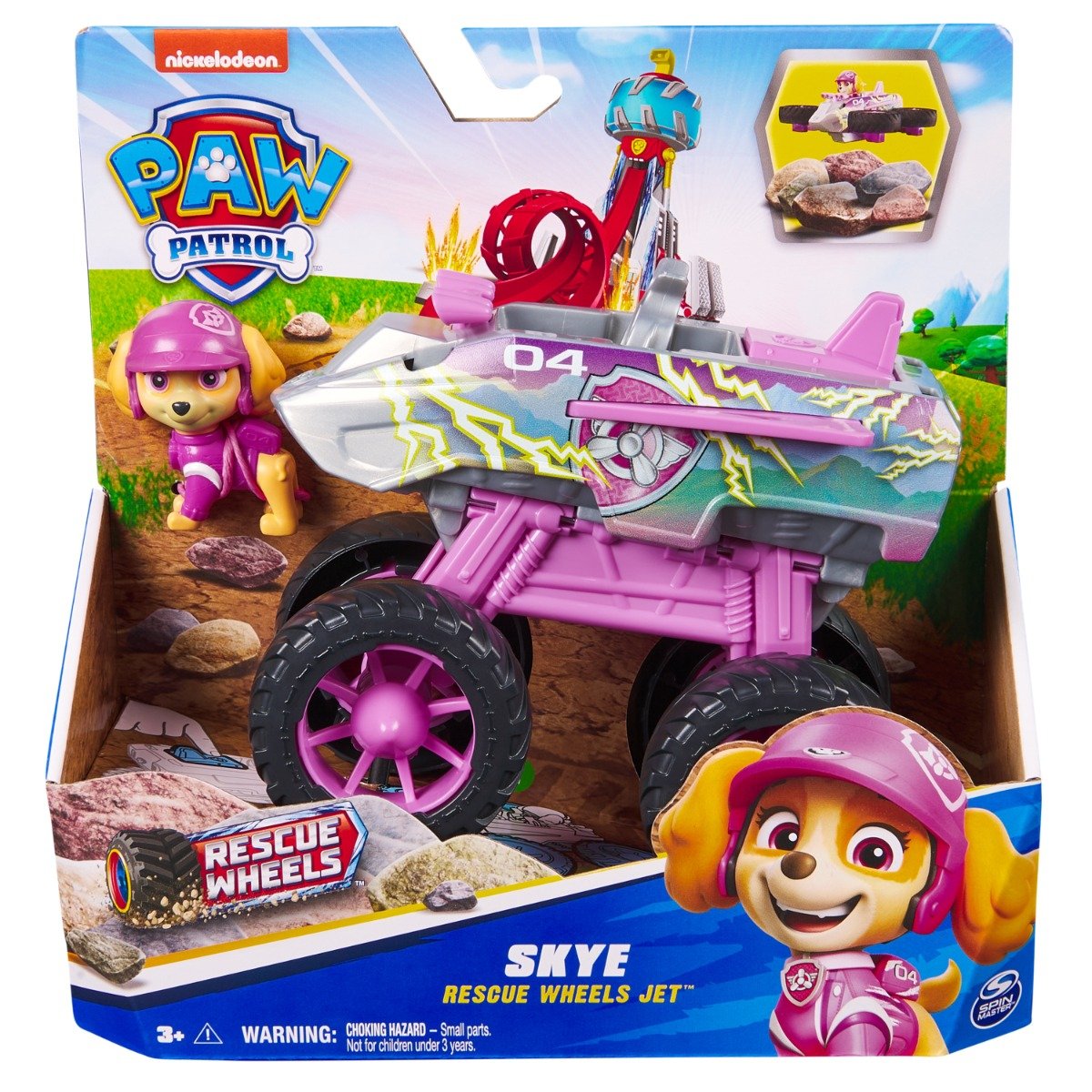 Masinuta cu figurina, Paw Patrol, Rescue Wheels Jet, Skye, 20145824