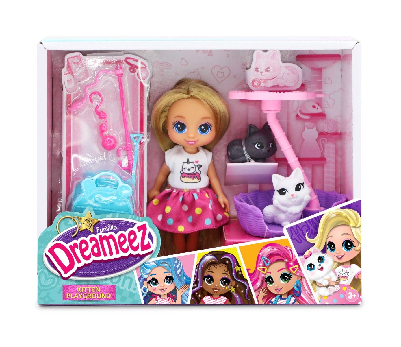 Papusa cu accesorii, Dreameez, Kitten Playground