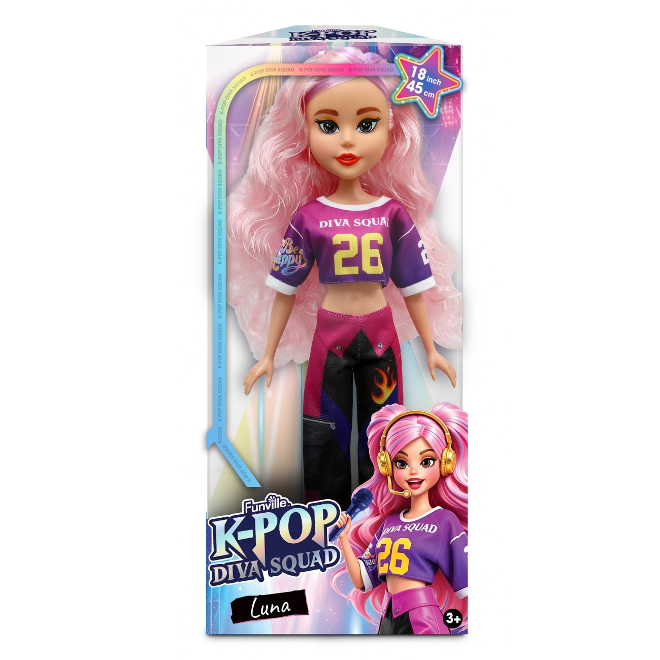 Papusa Dreameez, K-Pop, Diva Squad, Luna, 45 cm