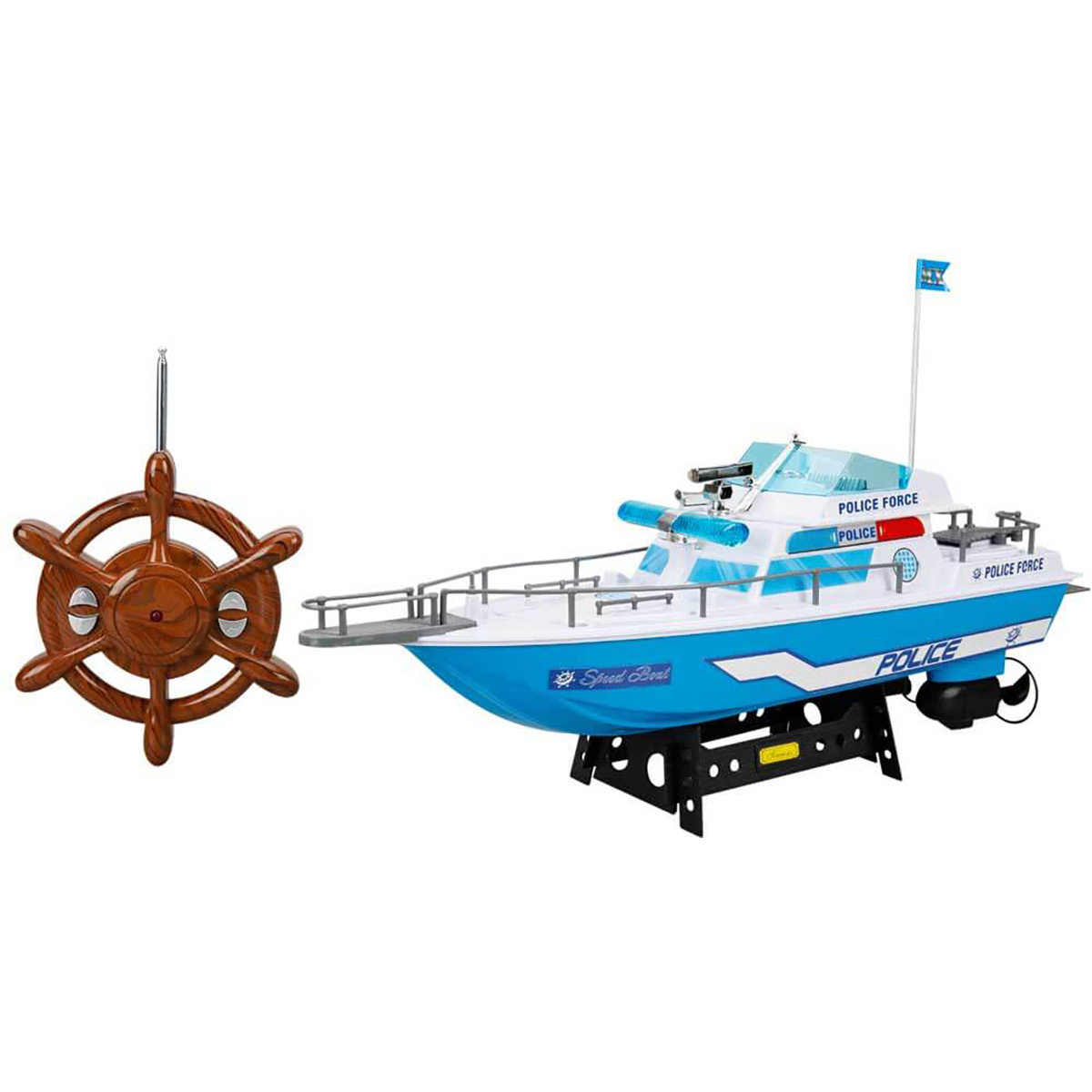 Barca cu telecomanda, Suncon, Politie, 45 cm Masinute electrice imagine 2022