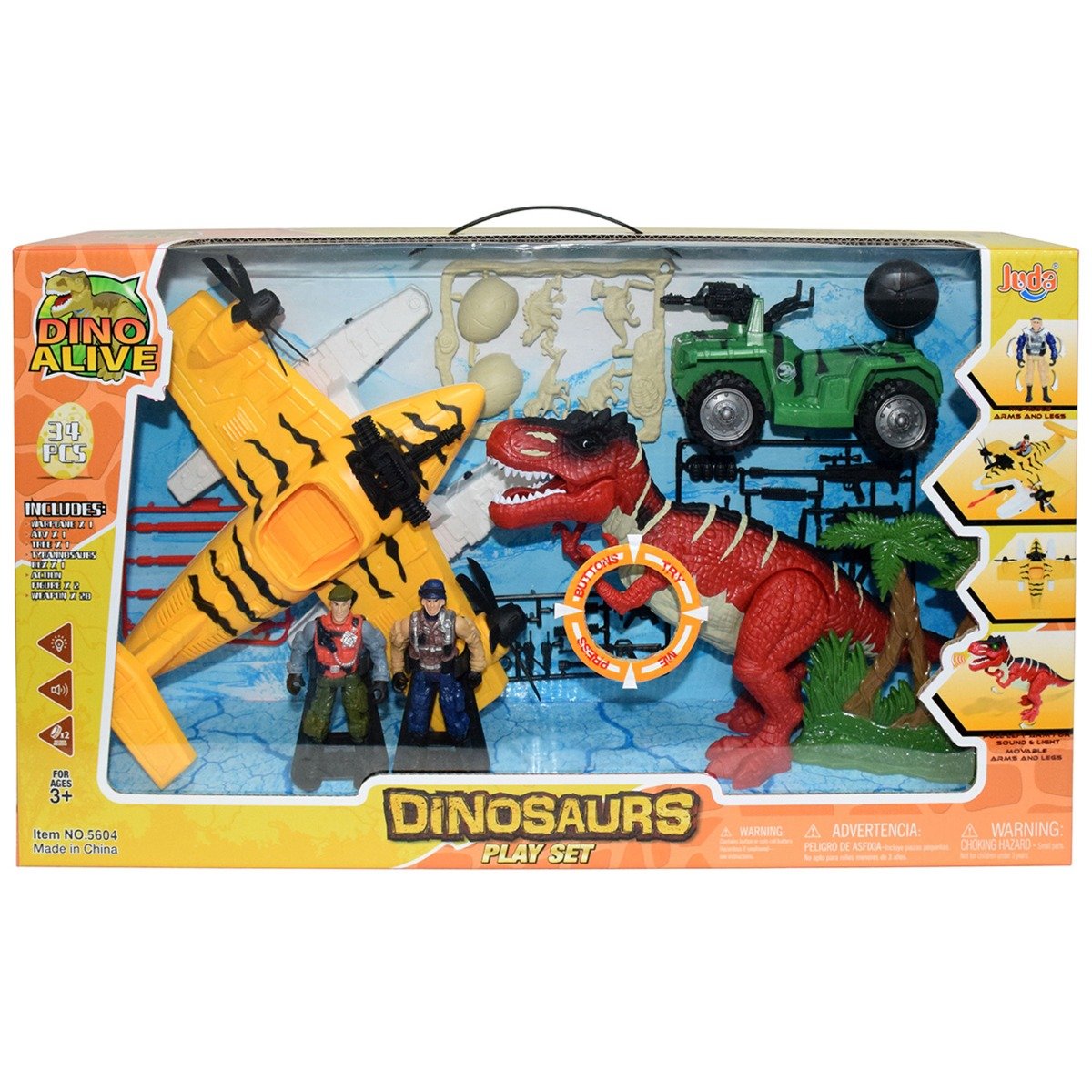 Set cu 2 vehicule si figurine, Crazoo, Vanatorii de dinozauri