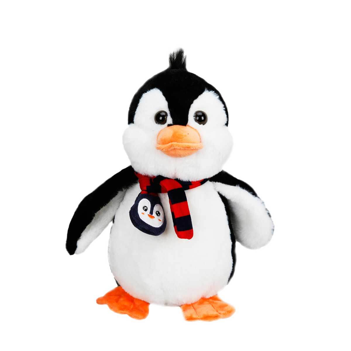 Pinguin de plus, Puffy Friends, 28 cm Friends imagine noua responsabilitatesociala.ro