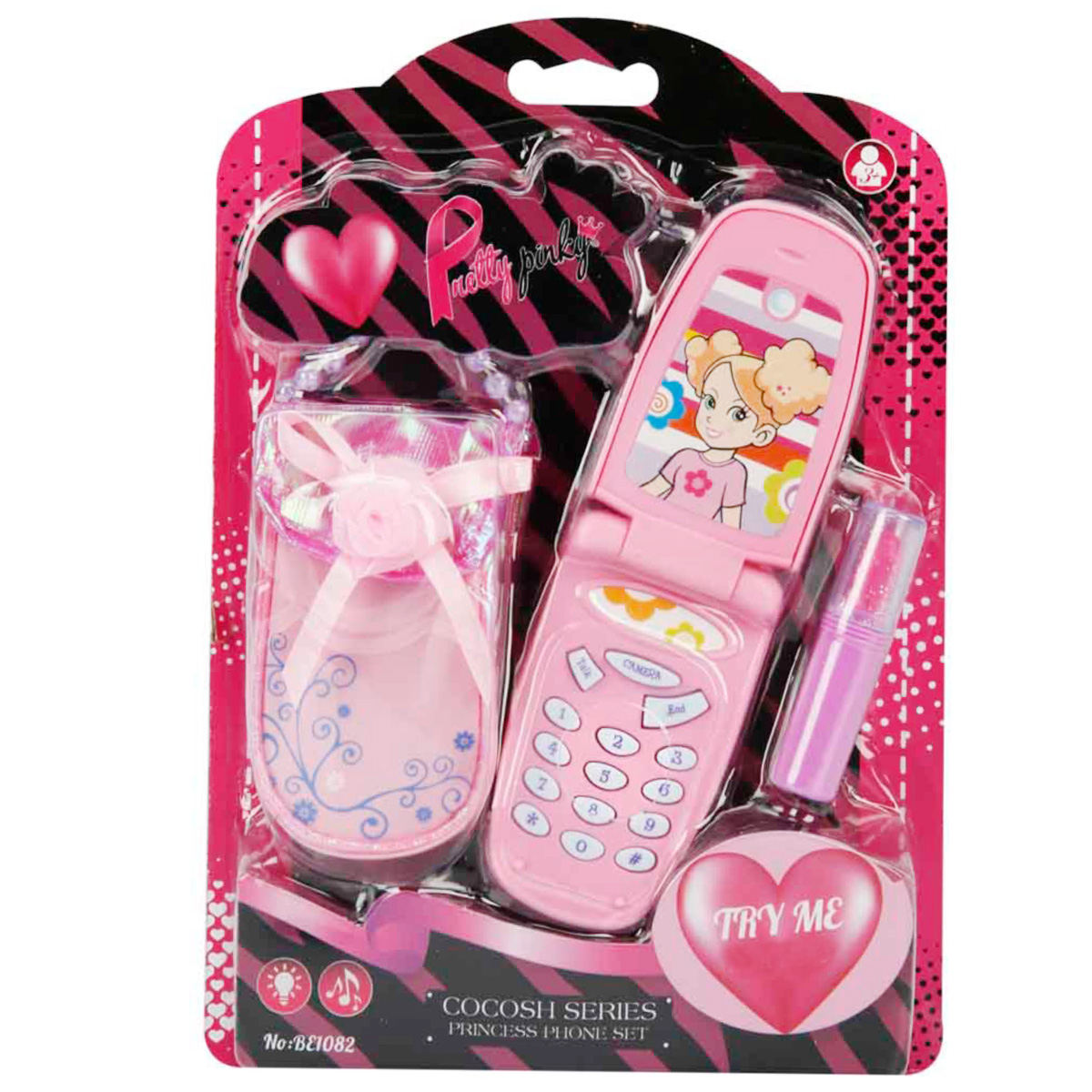 Set telefon cu sunete si lumini, Pretty Pinky