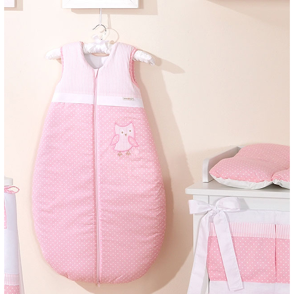 sac de dormit bebe mamo tato - cute bird pink