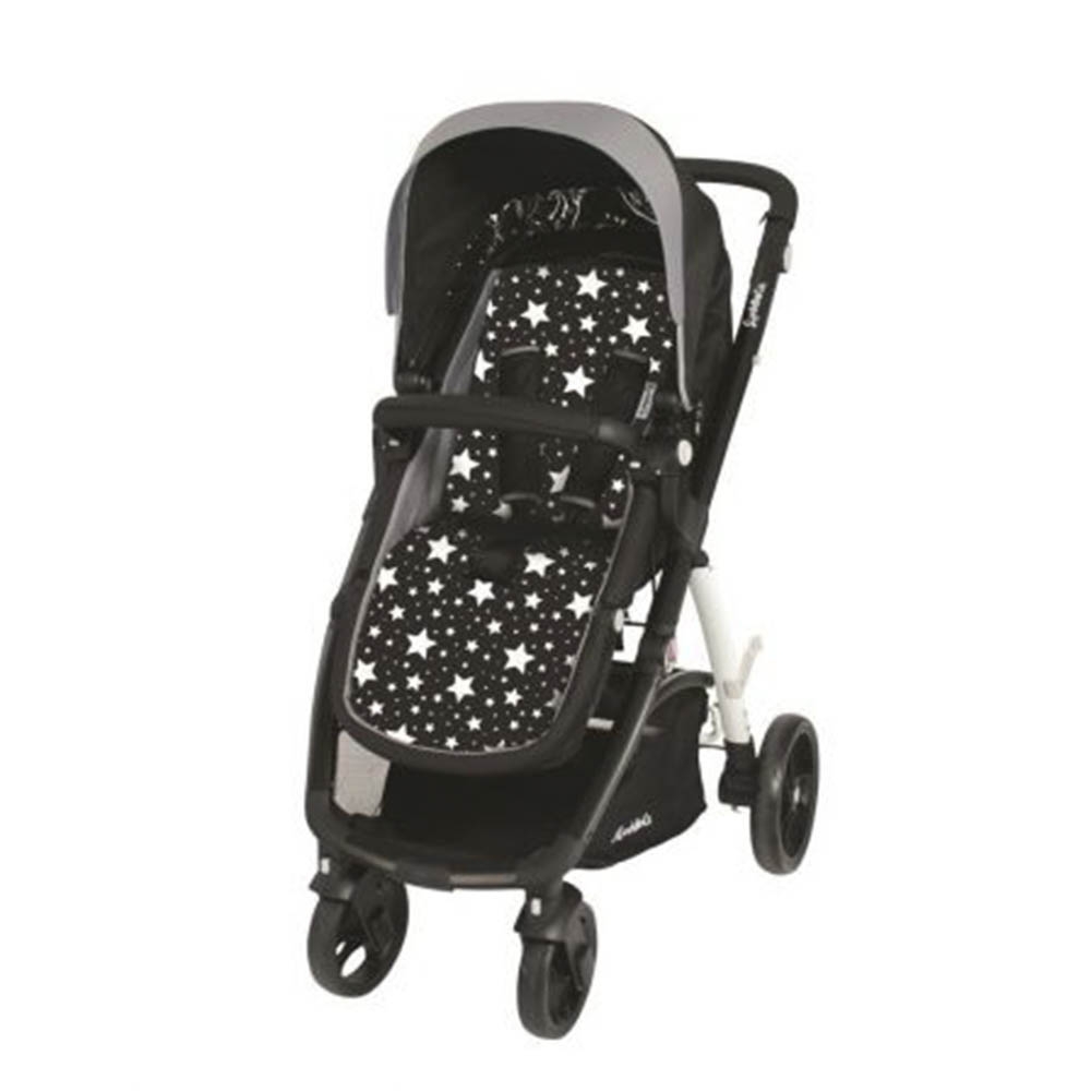 saltea carucior comfi-cush black and white stars
