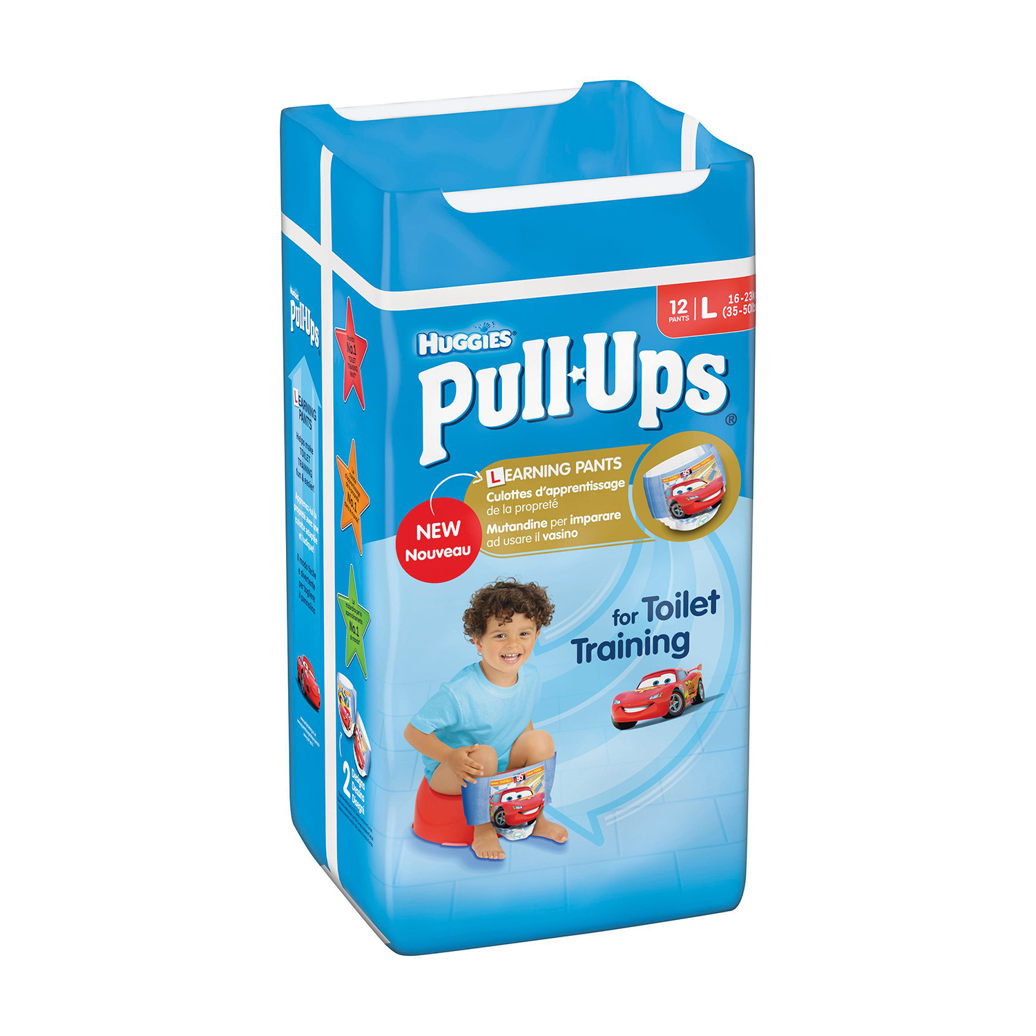 scutece huggies pull-ups boy 6, 12 buc, 16-23 kg