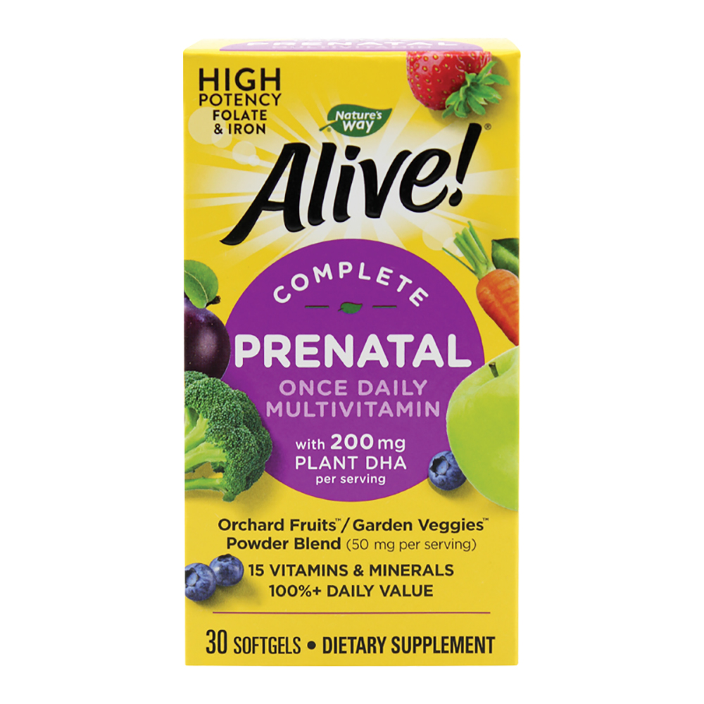Alive Prenatal Multi-Vitamin, 30 capsule moi, Nature’s Way, Secom Natures Way imagine 2022