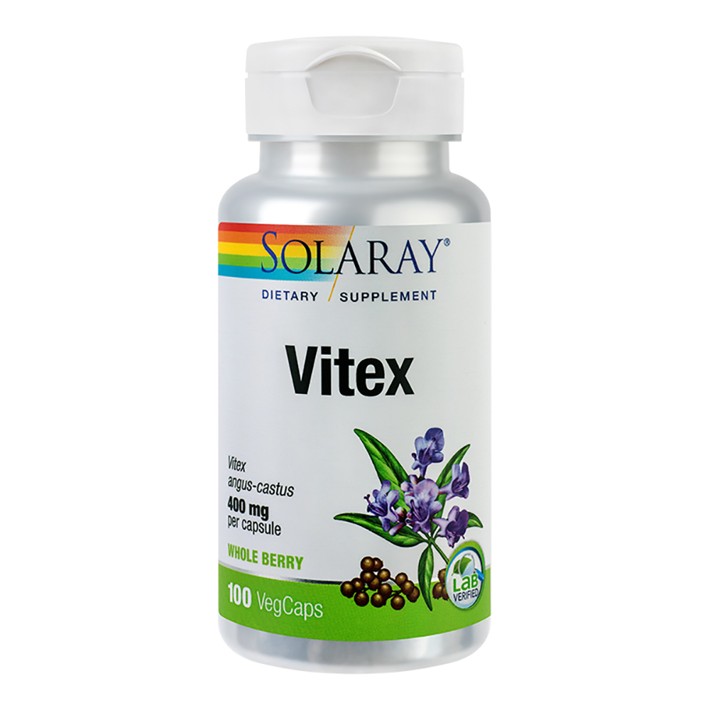 Vitex, 400 mg, 100 capsule vegetale, Solaray, Secom noriel.ro imagine noua