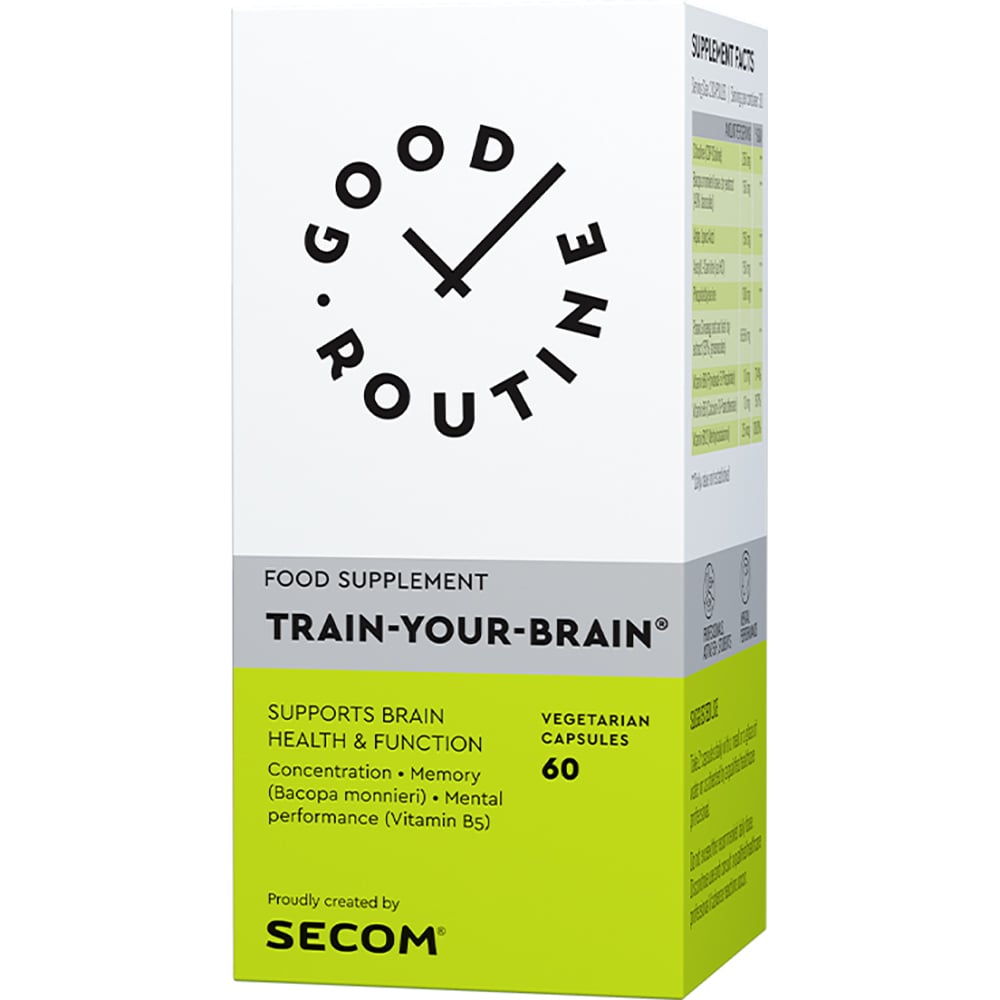 Train-Your-Brain, 60 capsule vegetale, Good Routine, Secom Good Routine imagine noua