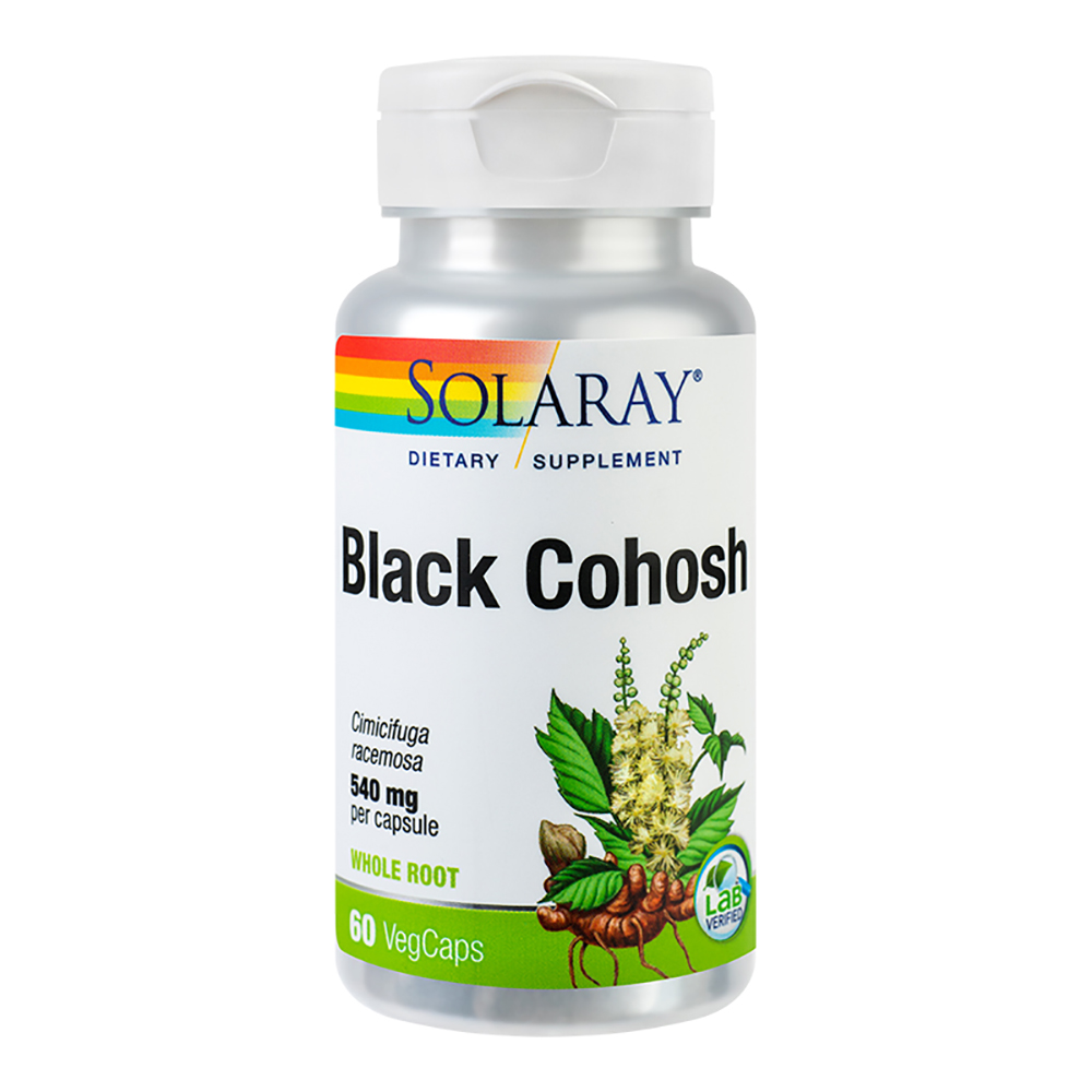 Black Cohosh, 540 mg, 60 capsule vegetale, Solaray, Secom 540