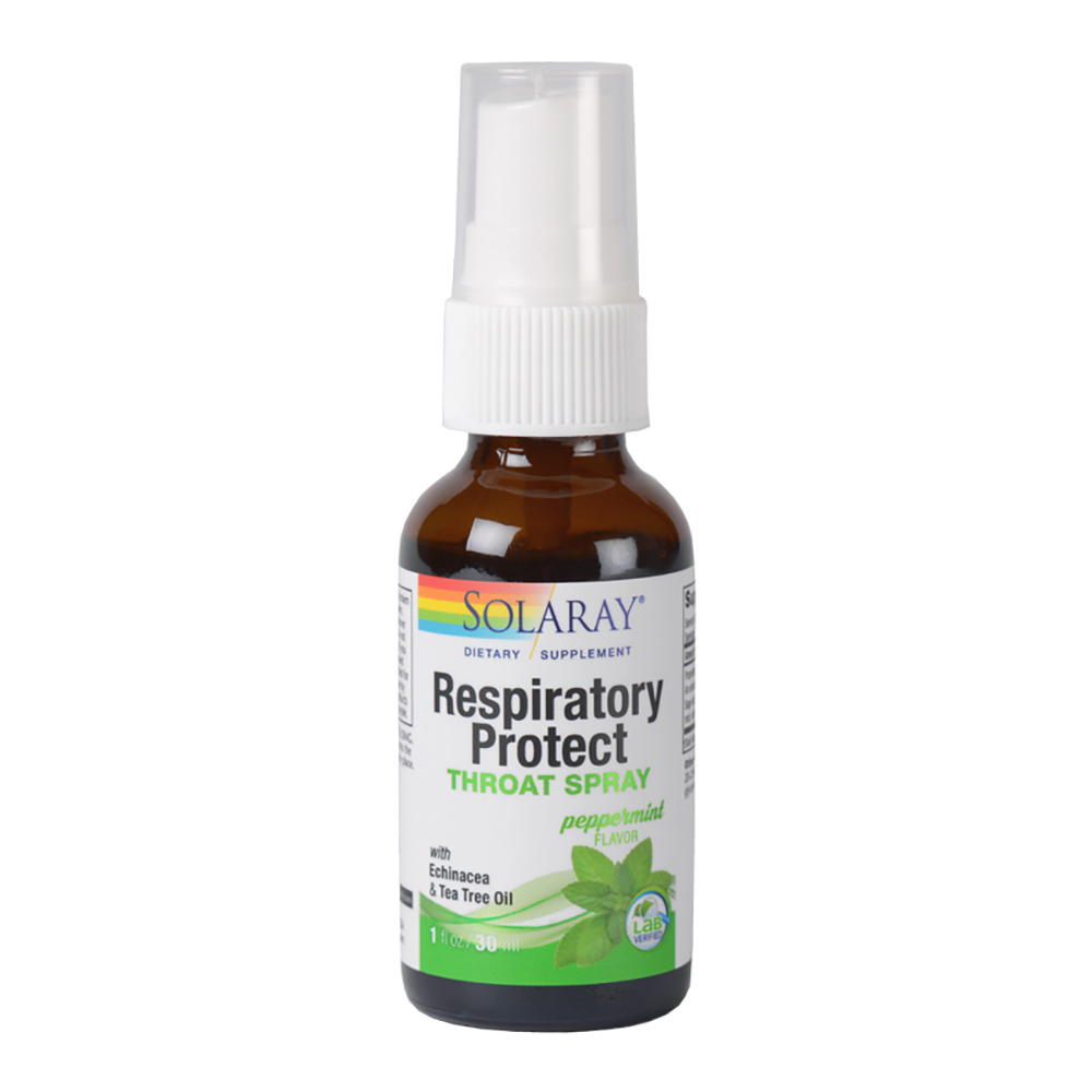 Respiratory Protect Throat Spray, 30 ml, Solaray, Secom noriel.ro imagine noua responsabilitatesociala.ro