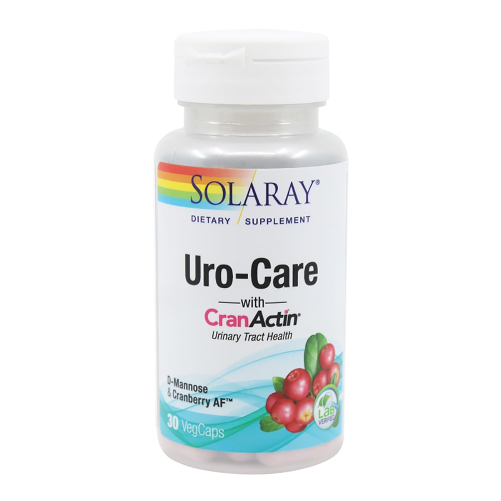 Uro-Care with CranActin, 30 capsule vegetale, Solaray, Secom Alte