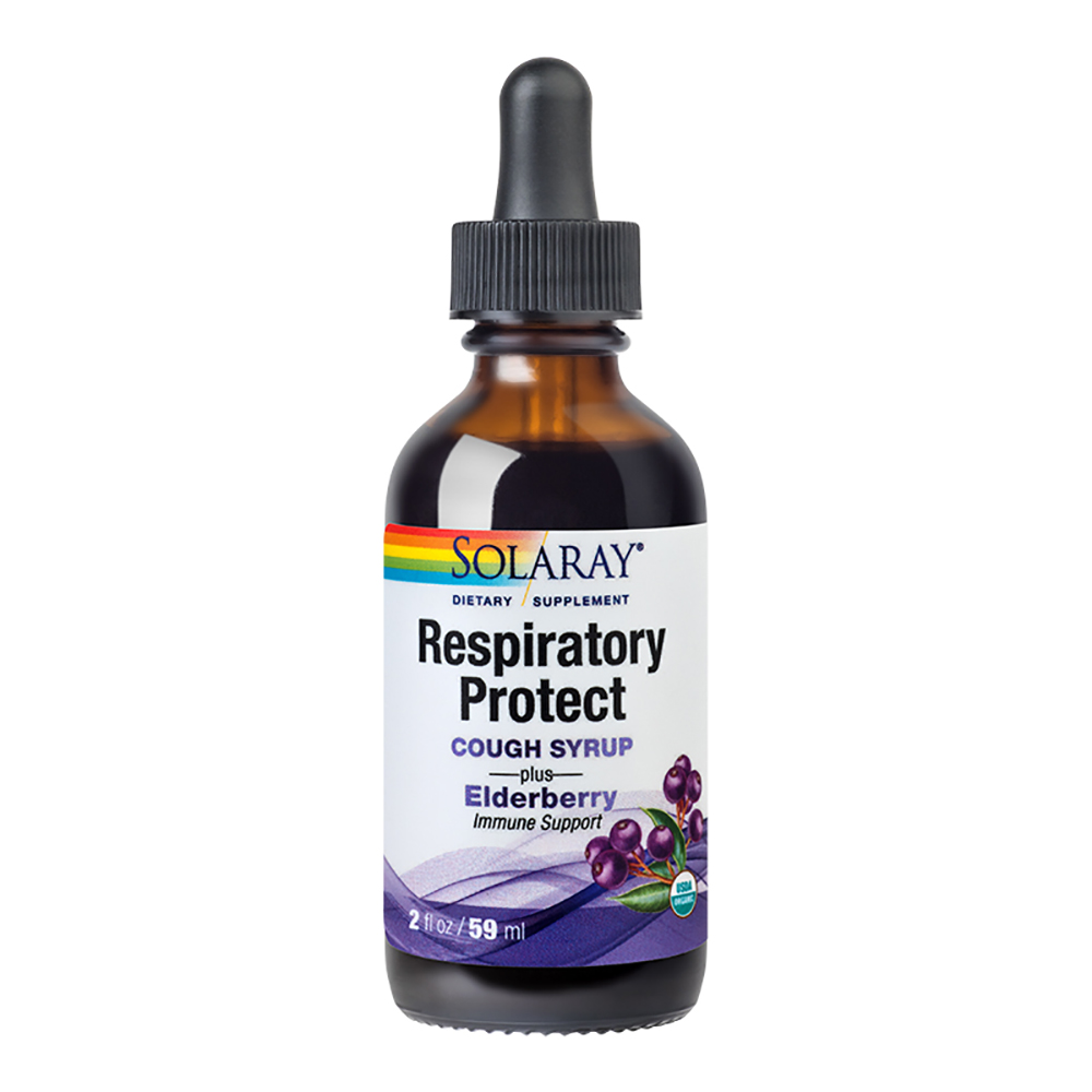 Respiratory Protect Cough Syrup, 59 ml, Solaray, Secom noriel.ro imagine noua responsabilitatesociala.ro