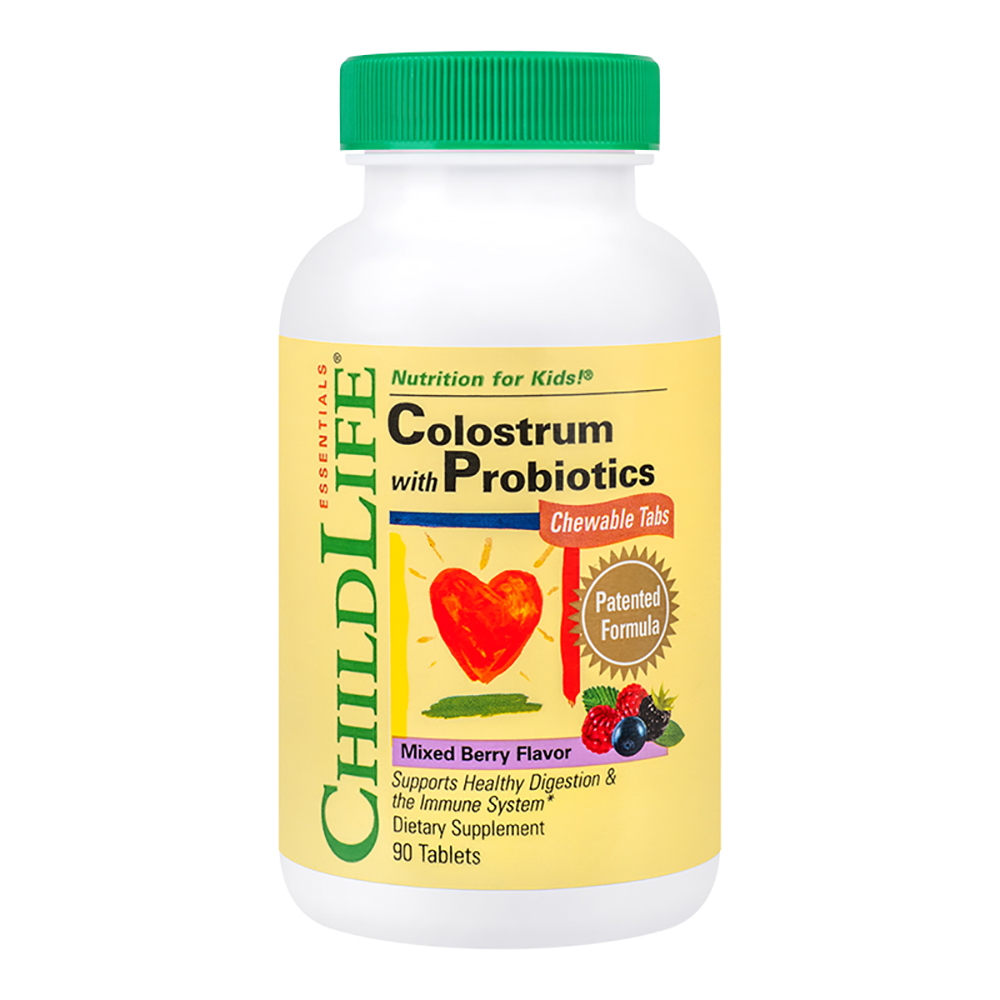 Colostrum plus Probiotics, 90 Tablete masticabile, Childlife Essentials, Secom Childlife Essentials imagine 2022