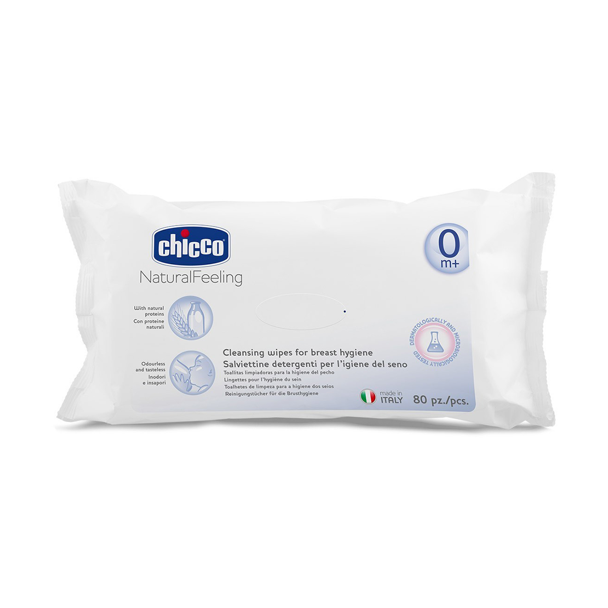 servetele umede chicco natural feeling, 80 buc