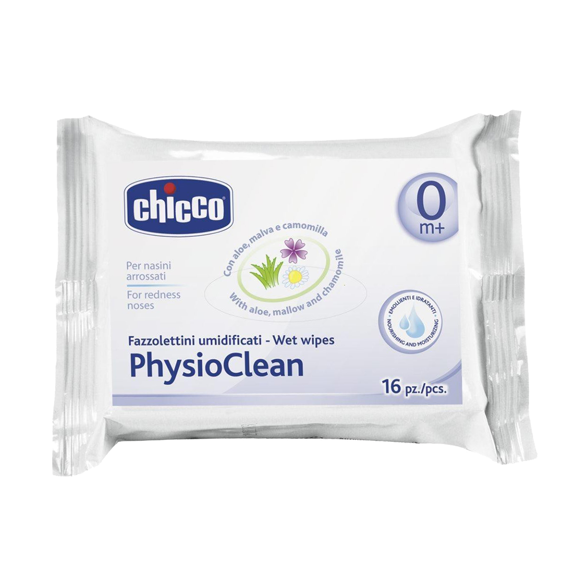 Servetele umede CHICCO PhysioClean, 16 buc