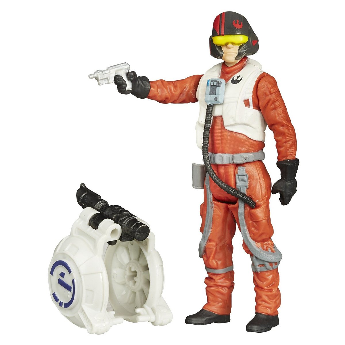 set 2 figurine star wars the force awakens - poe dameron space mission, 9.5 cm